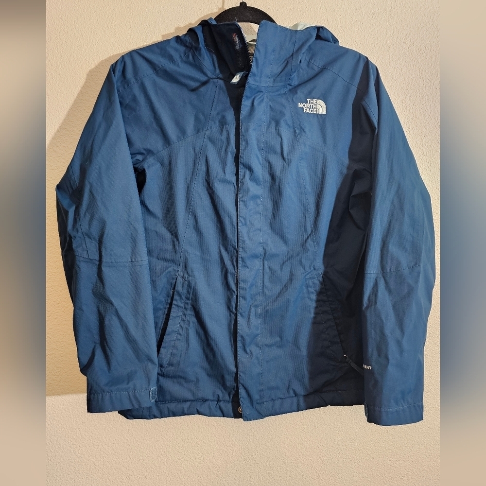 The North Face DRYVENT Girls Rain Jacket Teal Blue